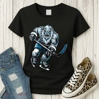 Utah Hockey Born To Play Hockey Gift Women's T-Shirt thumb 3