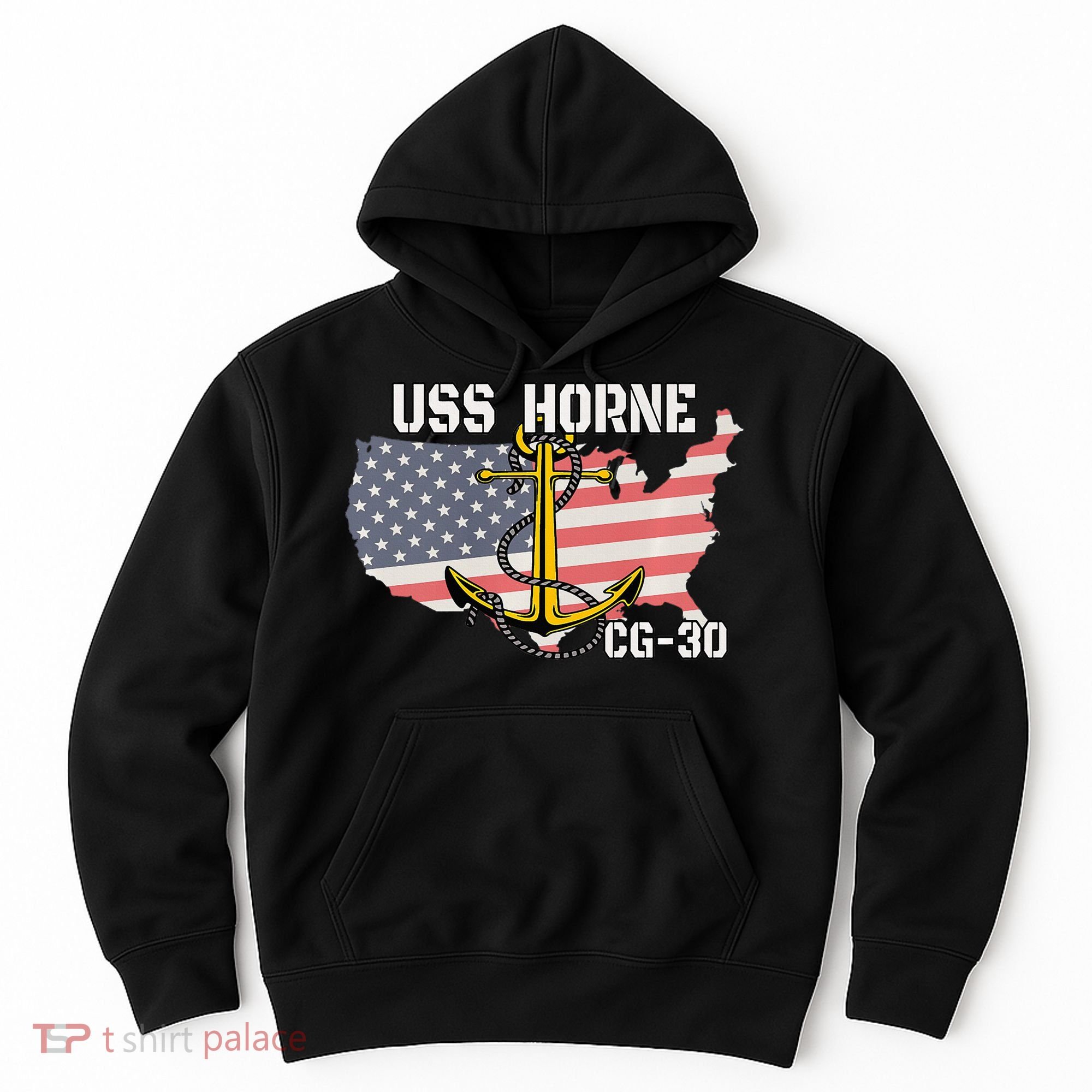 USS Horne CG30 Cruiser Veterans Day Son Father Grandpa Dad Hoodie
