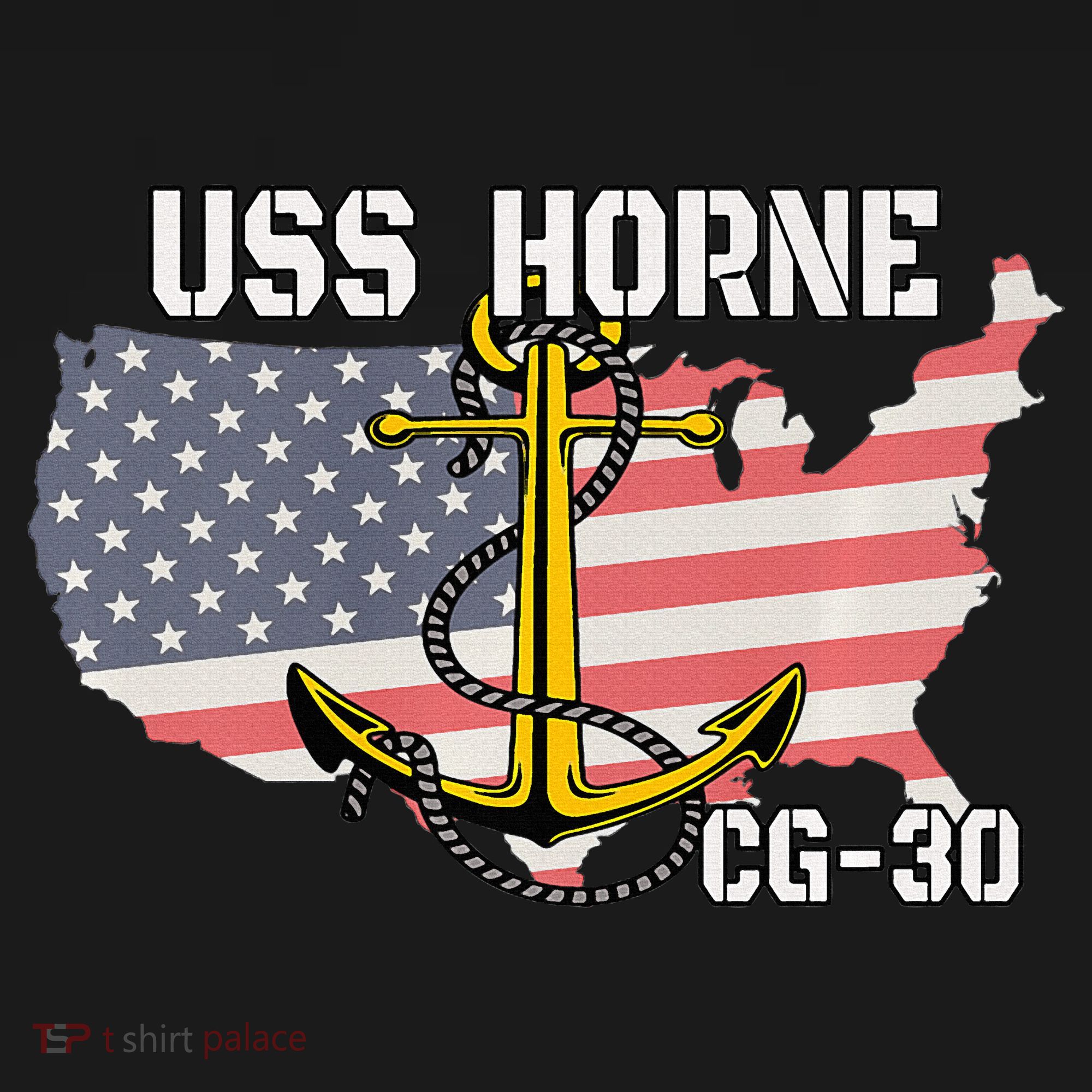USS Horne CG30 Cruiser Veterans Day Son Father Grandpa Dad T-Shirt