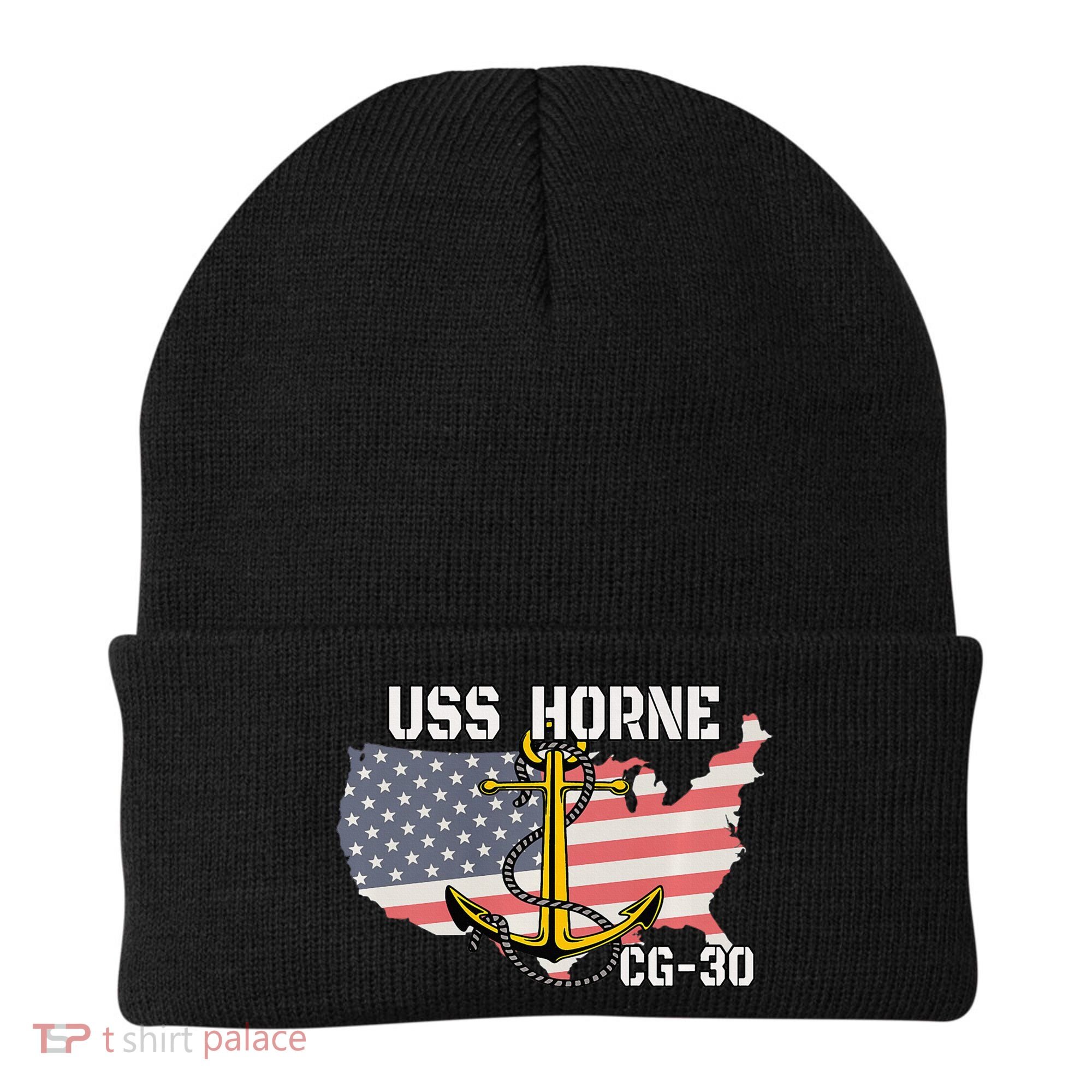USS Horne CG30 Cruiser Veterans Day Son Father Grandpa Dad Beanie