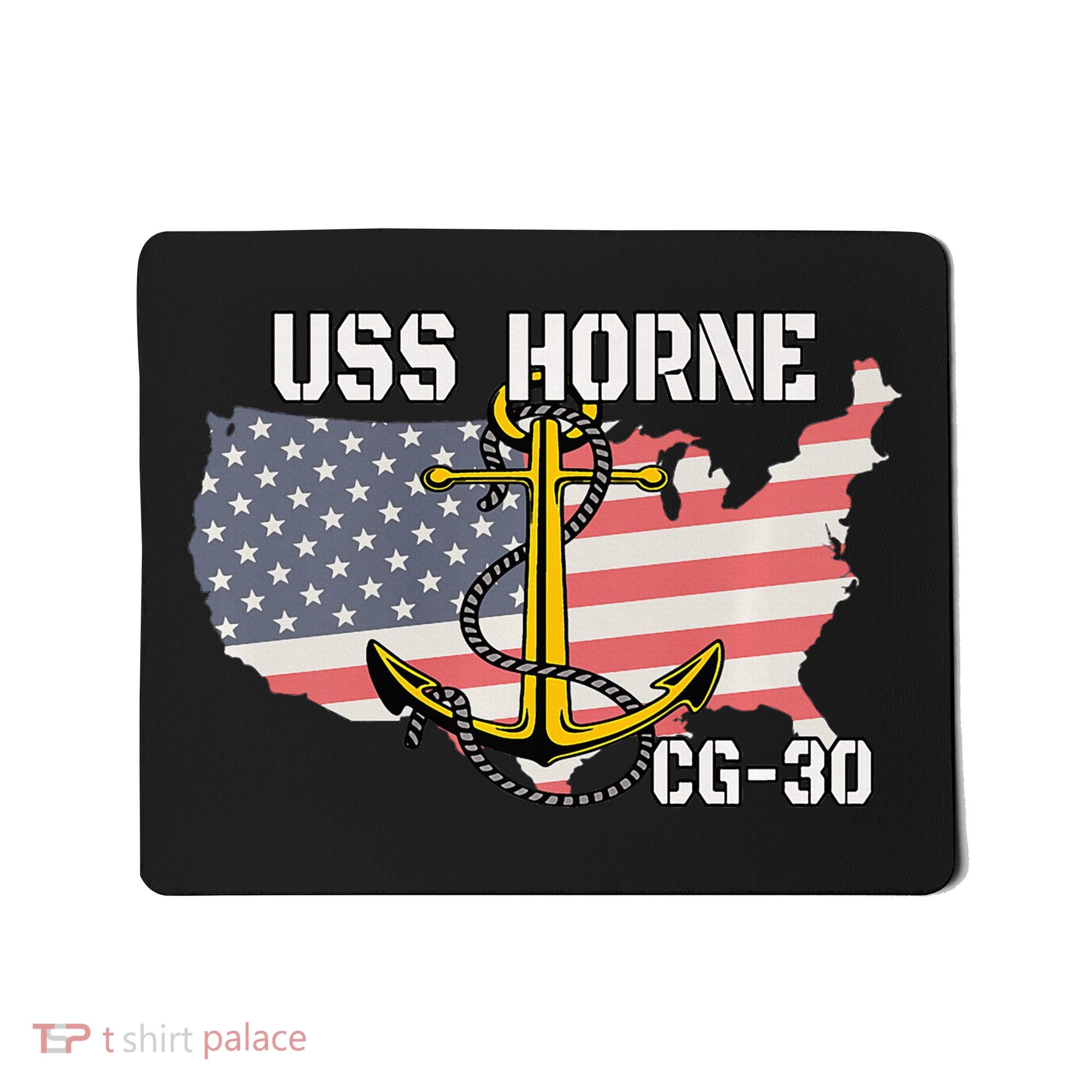 USS Horne CG30 Cruiser Veterans Day Son Father Grandpa Dad Mousepad