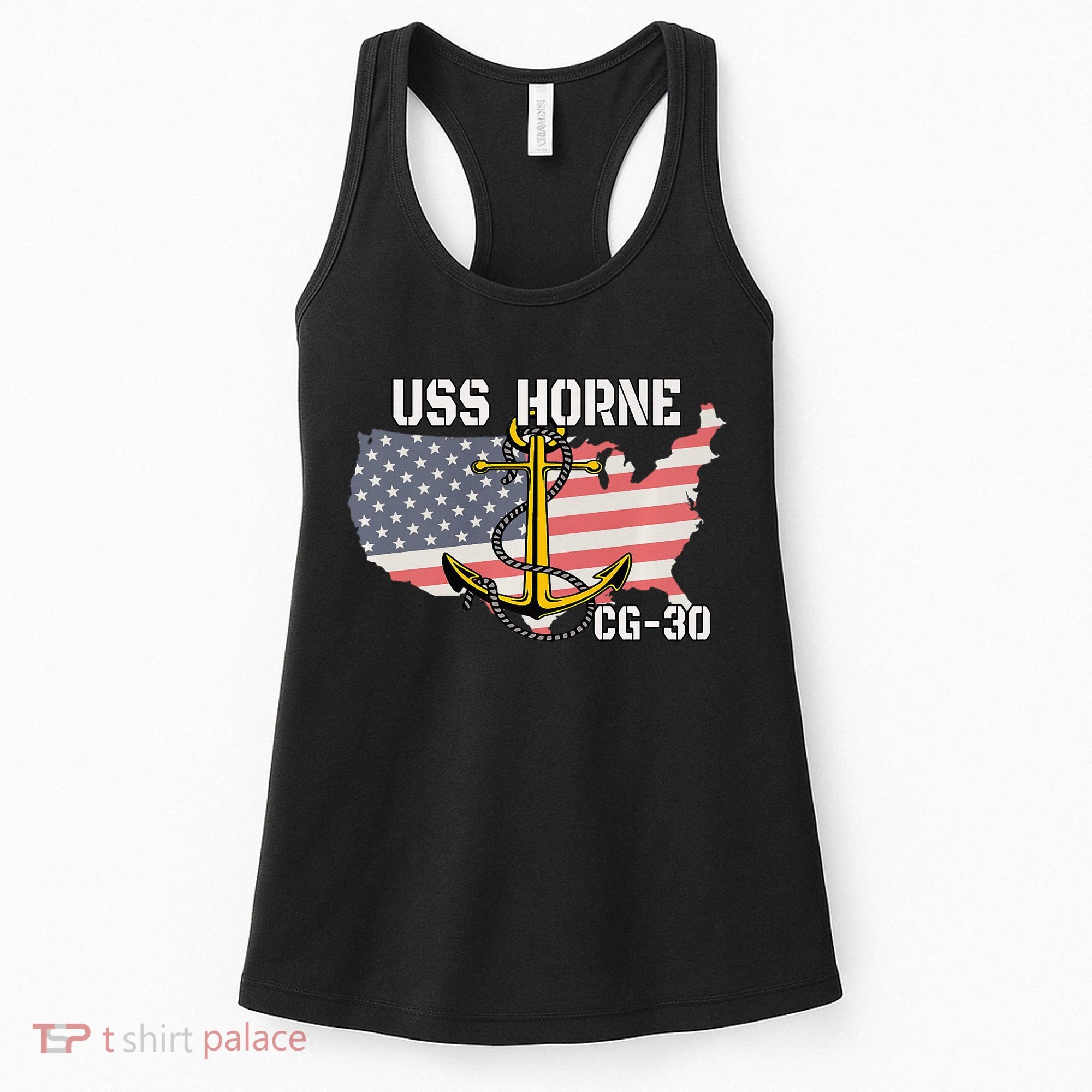 USS Horne CG30 Cruiser Veterans Day Son Father Grandpa Dad Women's Tank Top