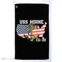 USS Horne CG30 Cruiser Veterans Day Son Father Grandpa Dad Golf Towel thumb 0