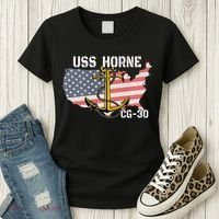 USS Horne CG30 Cruiser Veterans Day Son Father Grandpa Dad Women's T-Shirt thumb 3