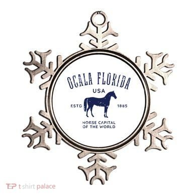USA Horse Capital Distressed Equestrian Design Ornament