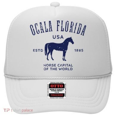 USA Horse Capital Distressed Equestrian Design Hat
