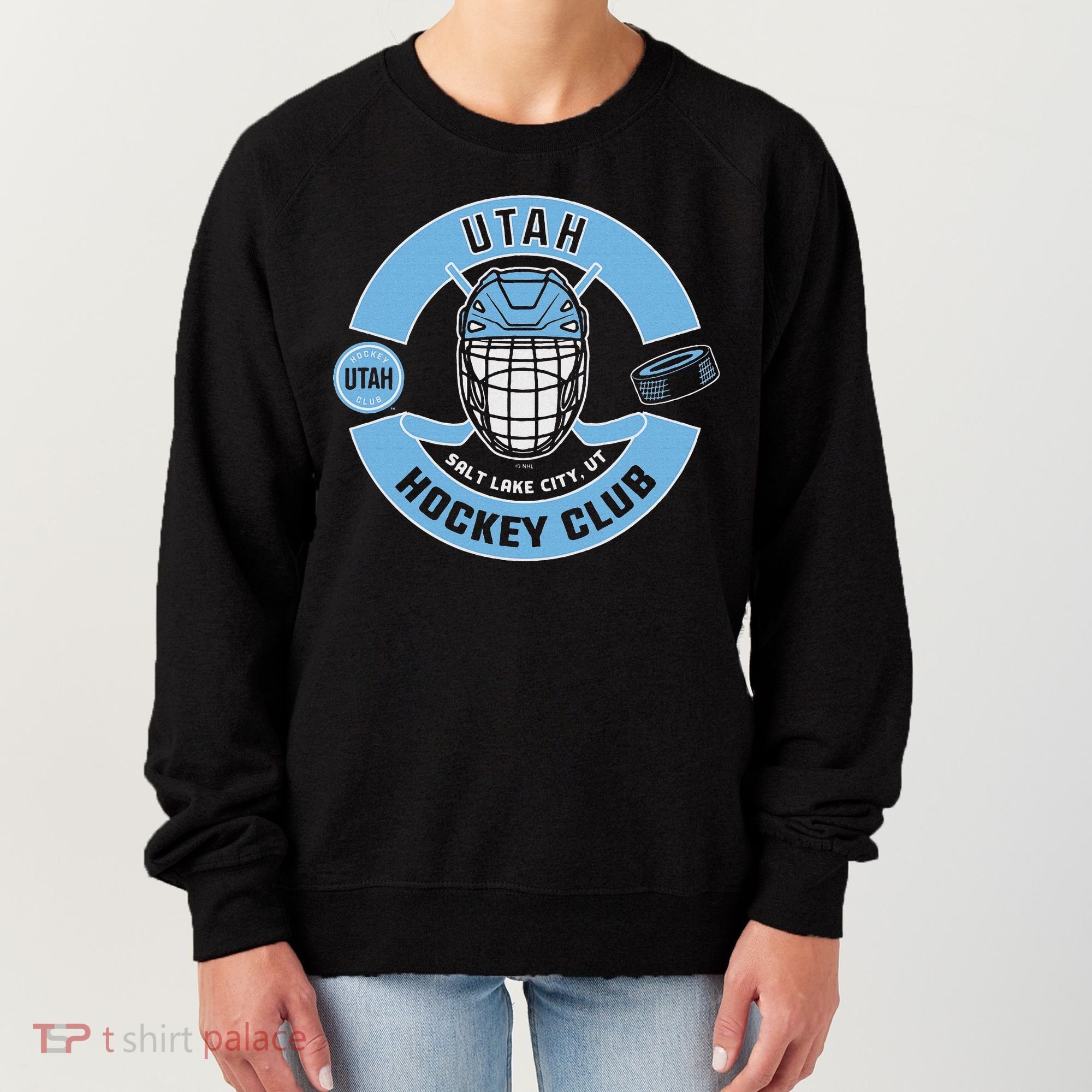 U.T.A.H H.O.C.K.E.Y Club Mask Black Women's Sweatshirt