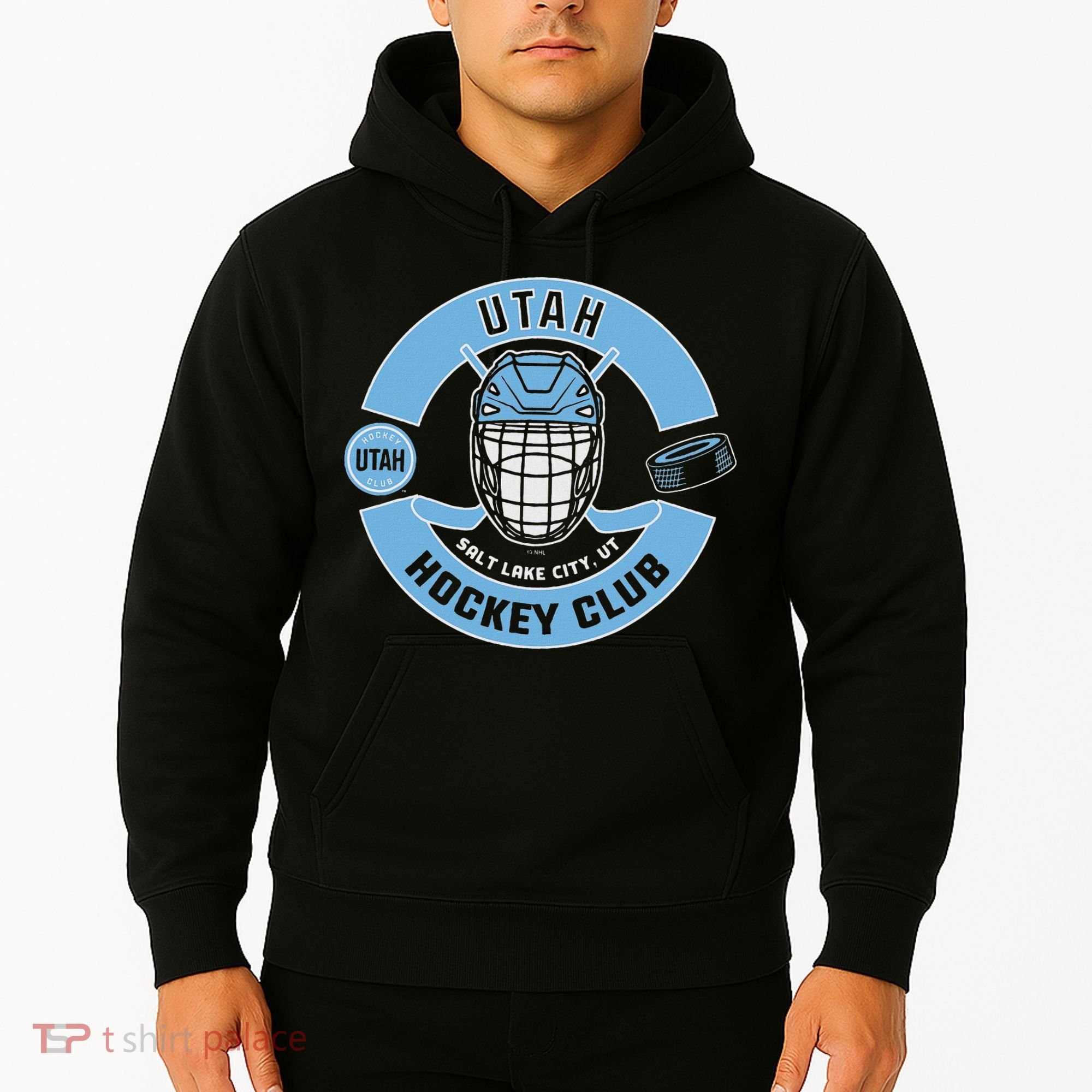 U.T.A.H H.O.C.K.E.Y Club Mask Black Hoodie