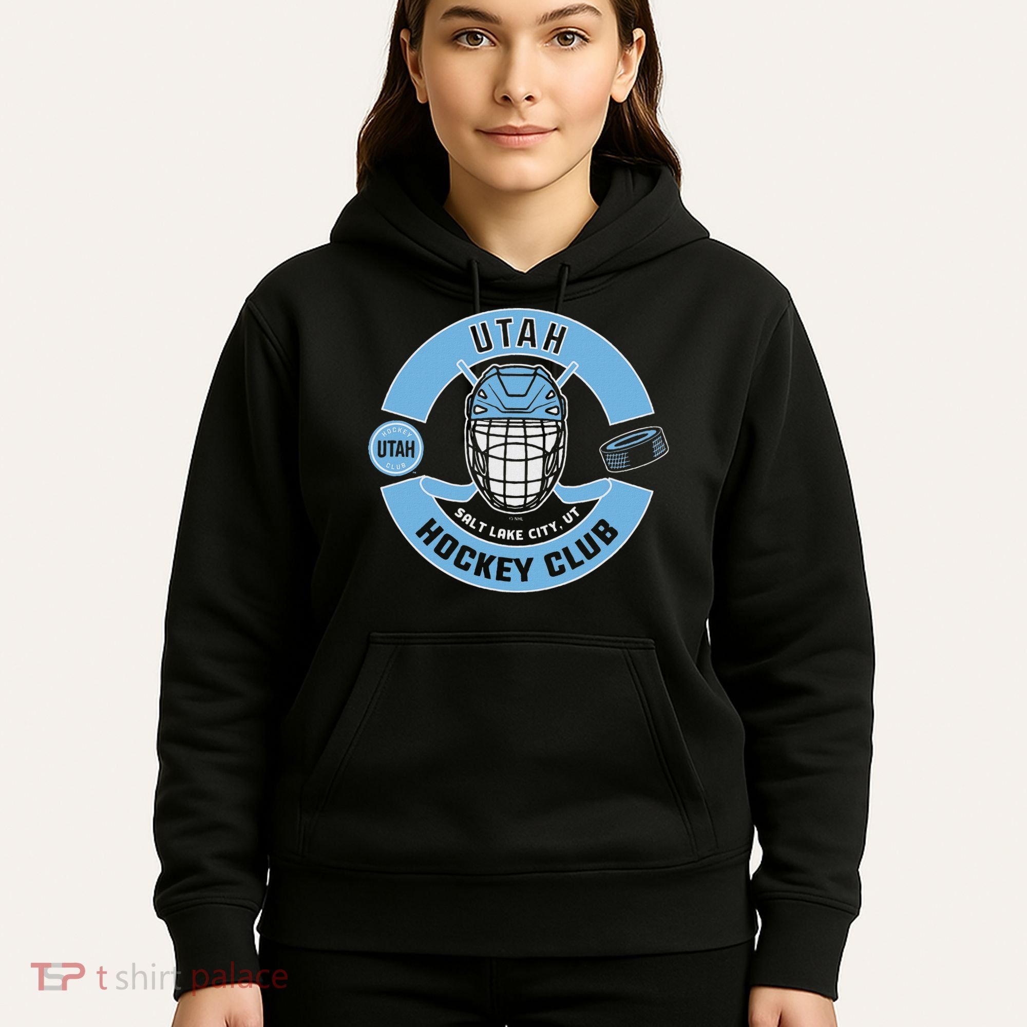 U.T.A.H H.O.C.K.E.Y Club Mask Black Hoodie