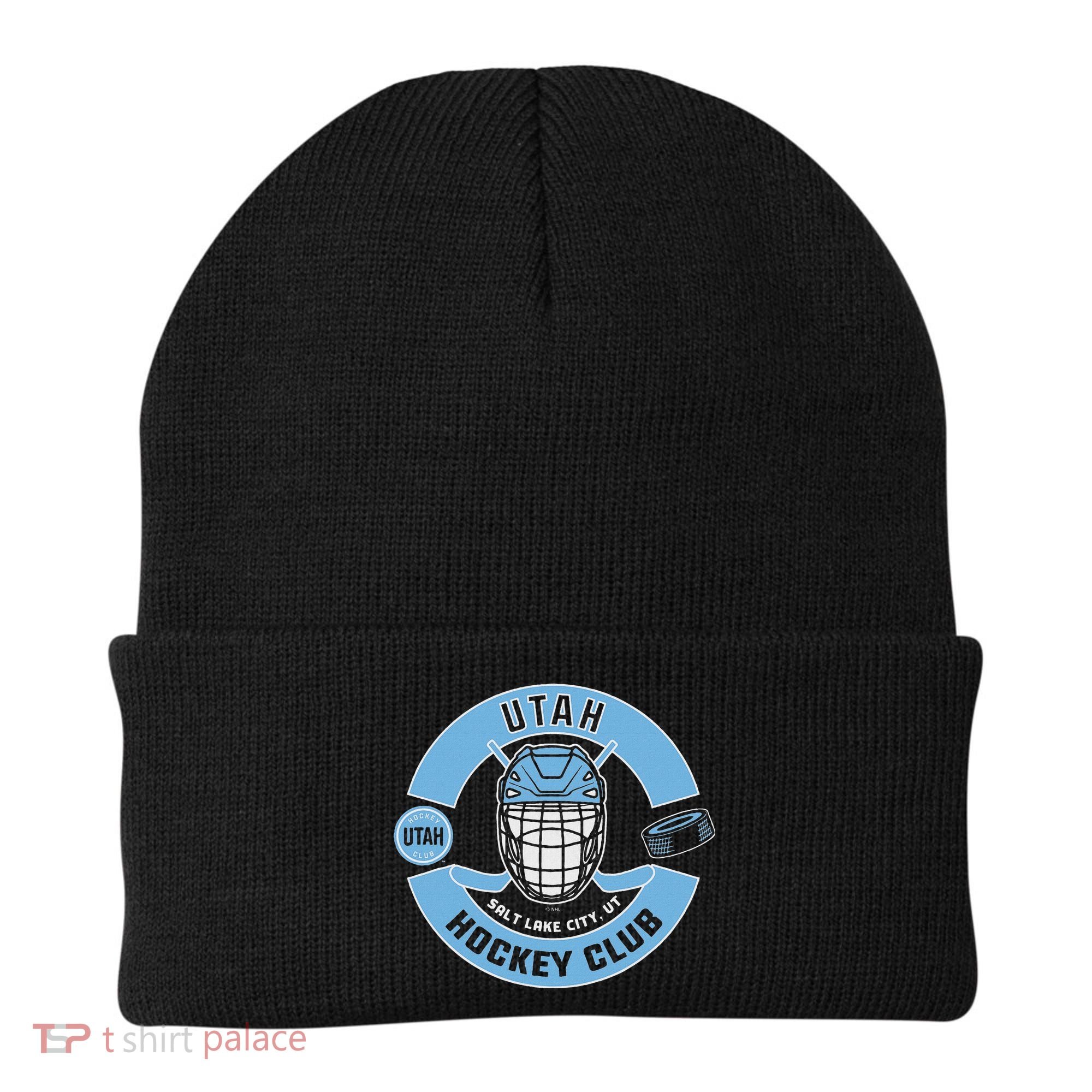 U.T.A.H H.O.C.K.E.Y Club Mask Black Beanie