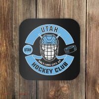 U.T.A.H H.O.C.K.E.Y Club Mask Black Coaster thumb 0