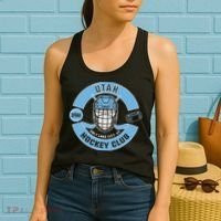 U.T.A.H H.O.C.K.E.Y Club Mask Black Women's Tank Top thumb 2
