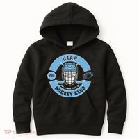 U.T.A.H H.O.C.K.E.Y Club Mask Black Kids Hoodie thumb 0