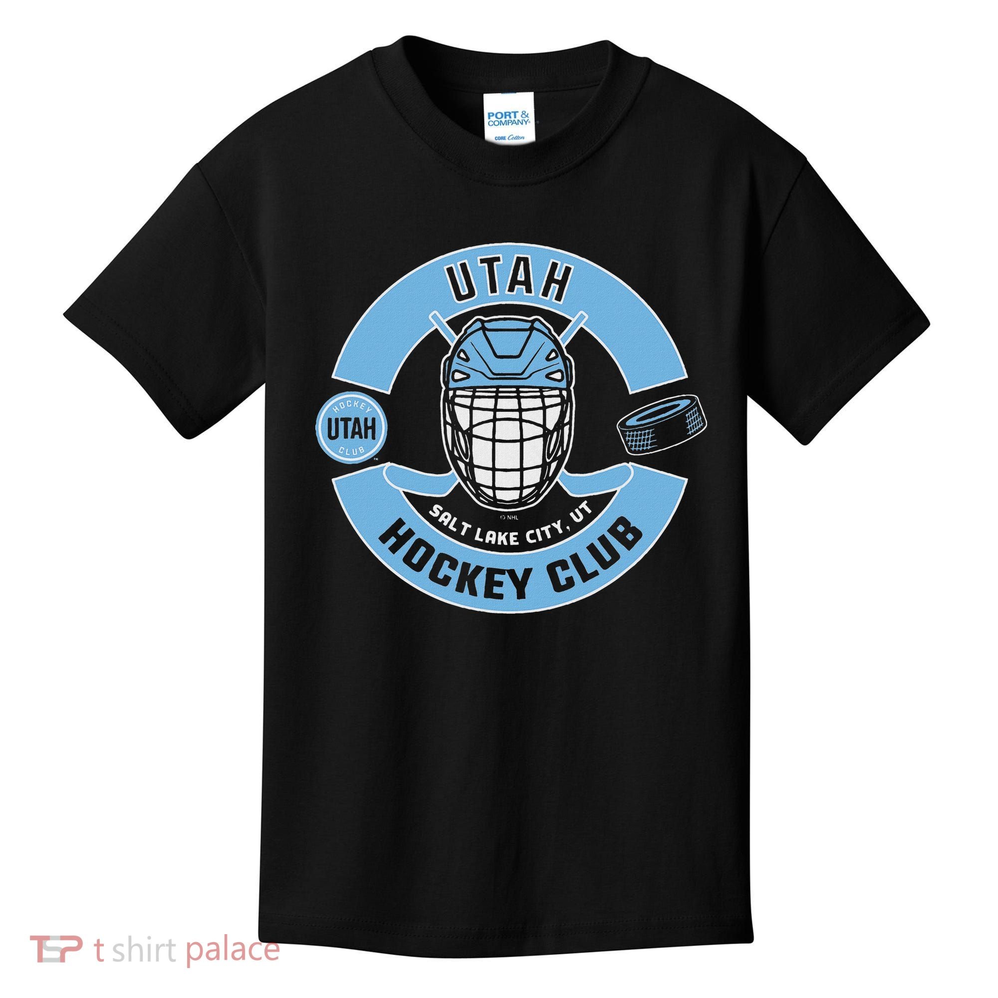 U.T.A.H H.O.C.K.E.Y Club Mask Black Kids T-Shirt