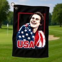 USA Hockey Champions Champs 2026 Golf Towel thumb 1
