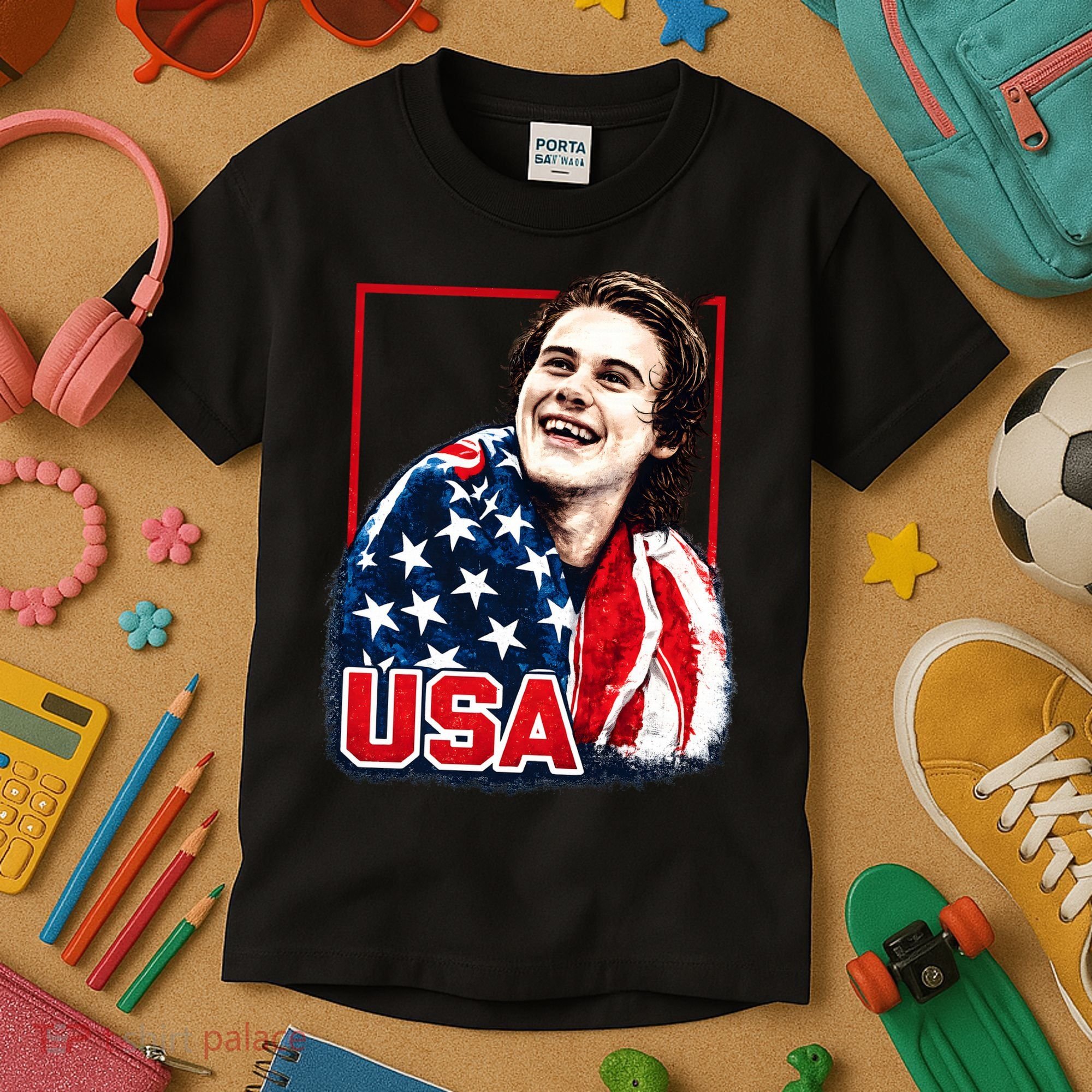 USA Hockey Champions Champs 2026 Kids T-Shirt