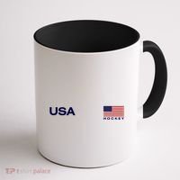 Usa Hockey Flag Gift Coffee Mug thumb 1