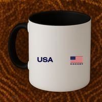 Usa Hockey Flag Gift Coffee Mug thumb 2