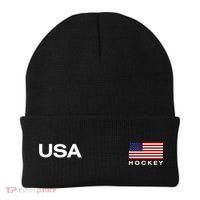 Usa Hockey Flag Gift Beanie thumb 0