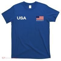 Usa Hockey Flag Gift T-Shirt thumb 0