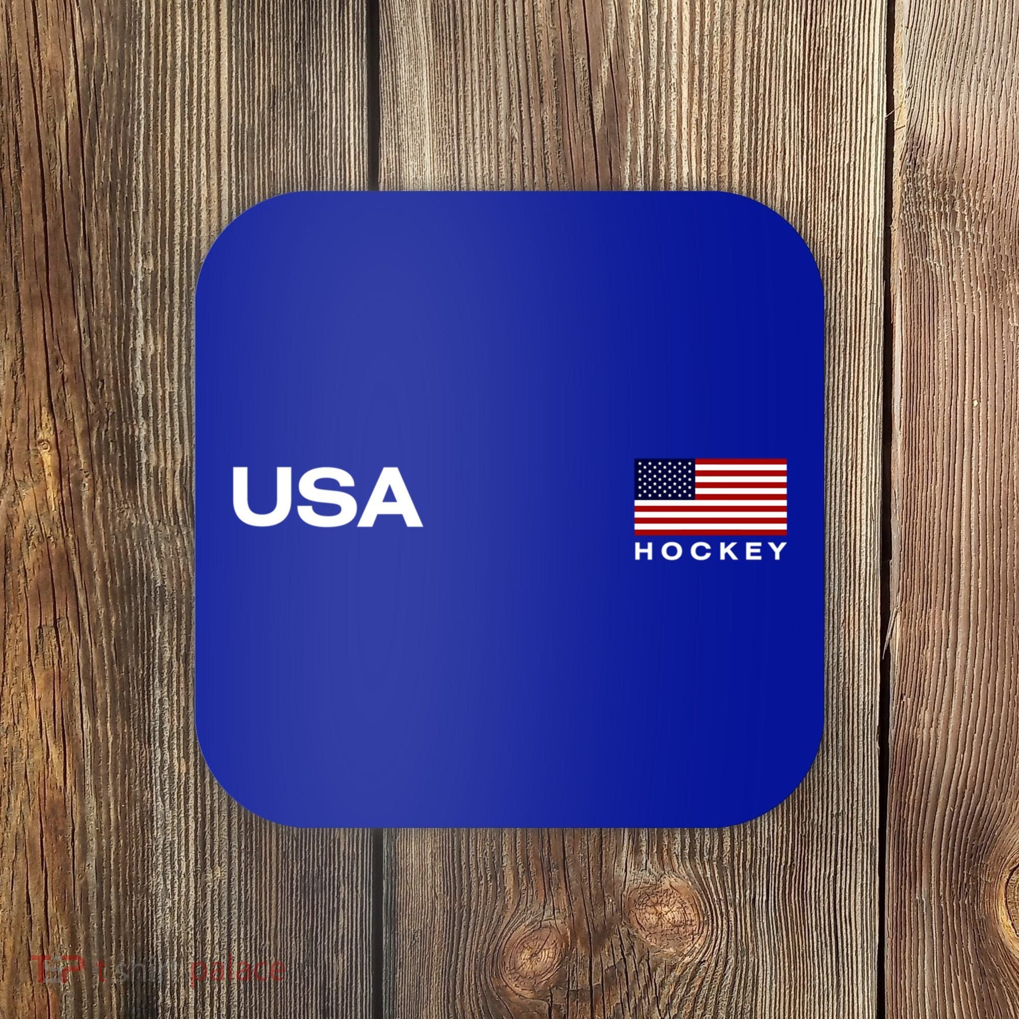 Usa Hockey Flag Gift Coaster