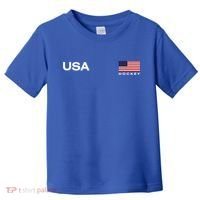 Usa Hockey Flag Gift Toddler T-Shirt thumb 0