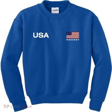 Usa Hockey Flag Gift Kids Sweatshirt