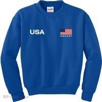 Usa Hockey Flag Gift Kids Sweatshirt thumb 0