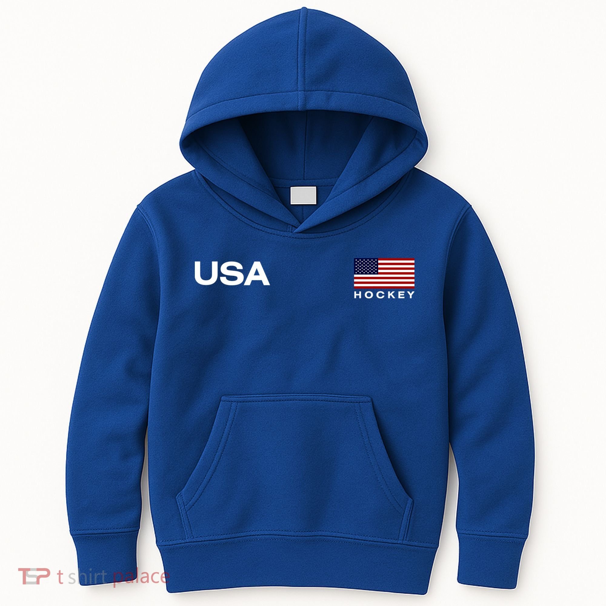 Usa Hockey Flag Gift Kids Hoodie