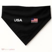 Usa Hockey Flag Gift USA-Made Doggie Bandana thumb 0