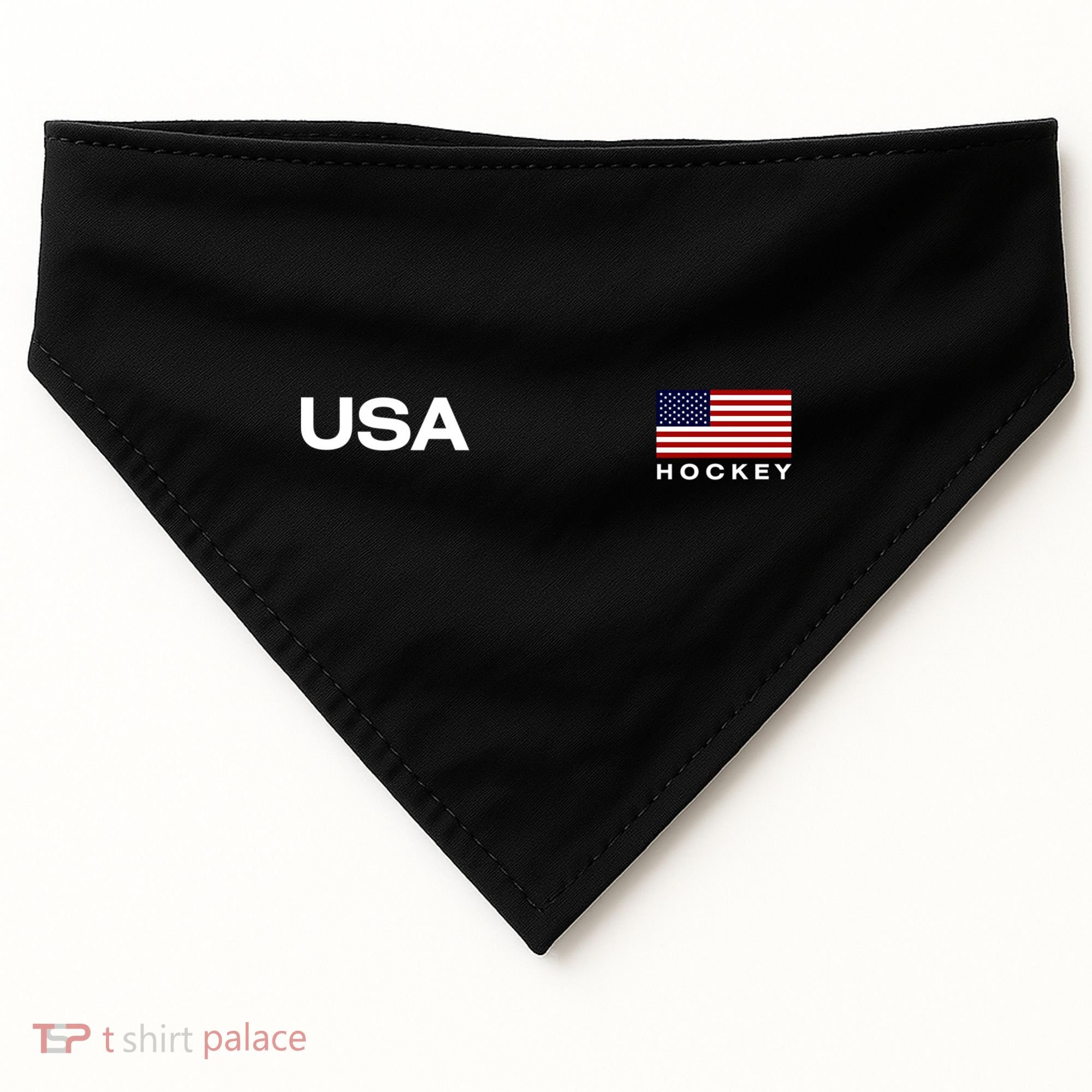 Usa Hockey Flag Gift USA-Made Doggie Bandana