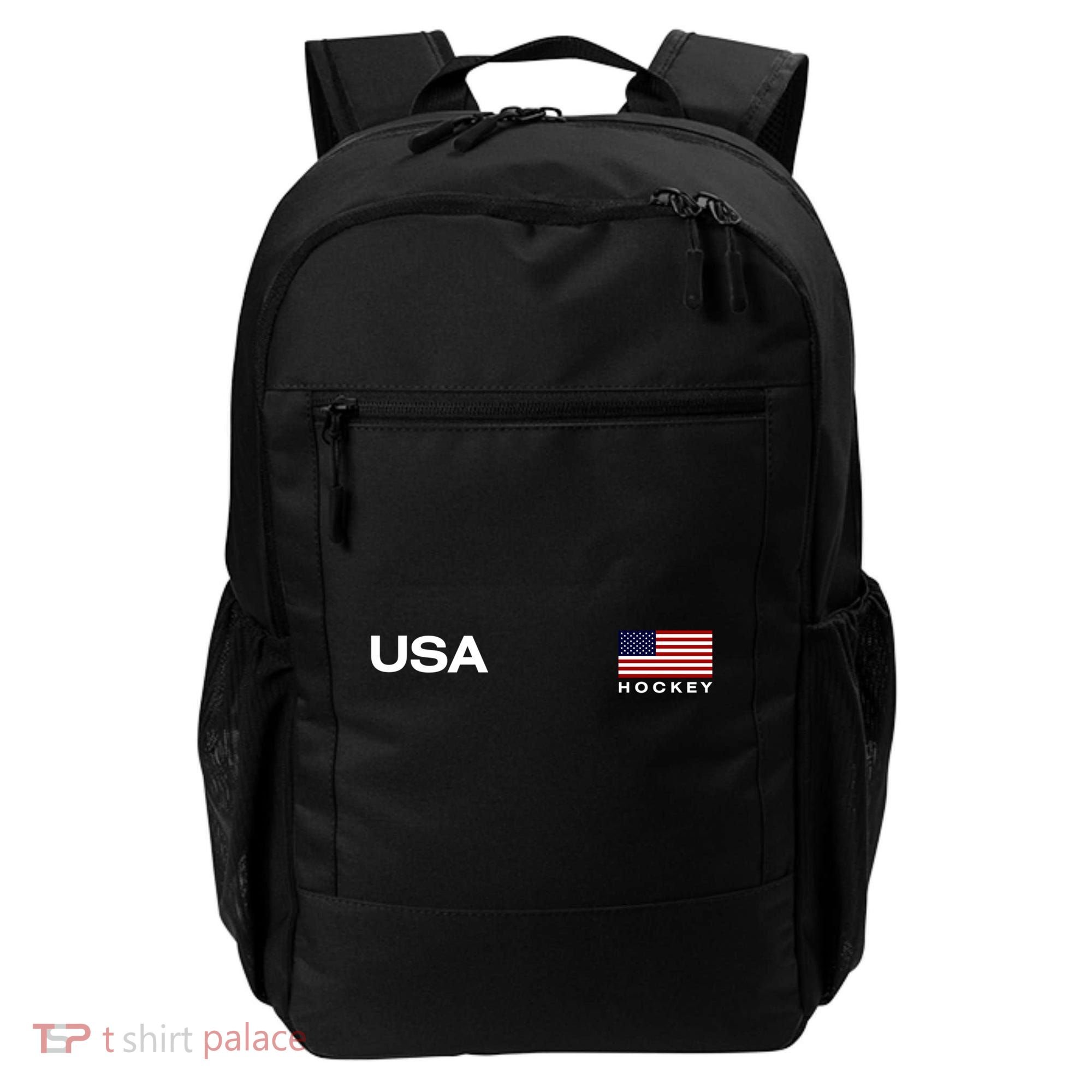 Usa Hockey Flag Gift Backpack