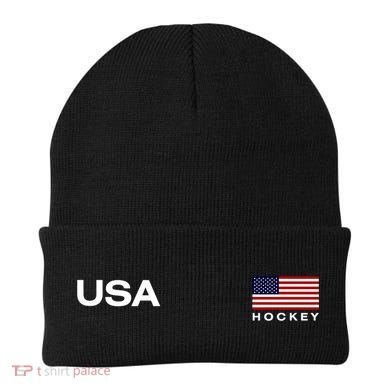 Usa Hockey Flag Gift Beanie