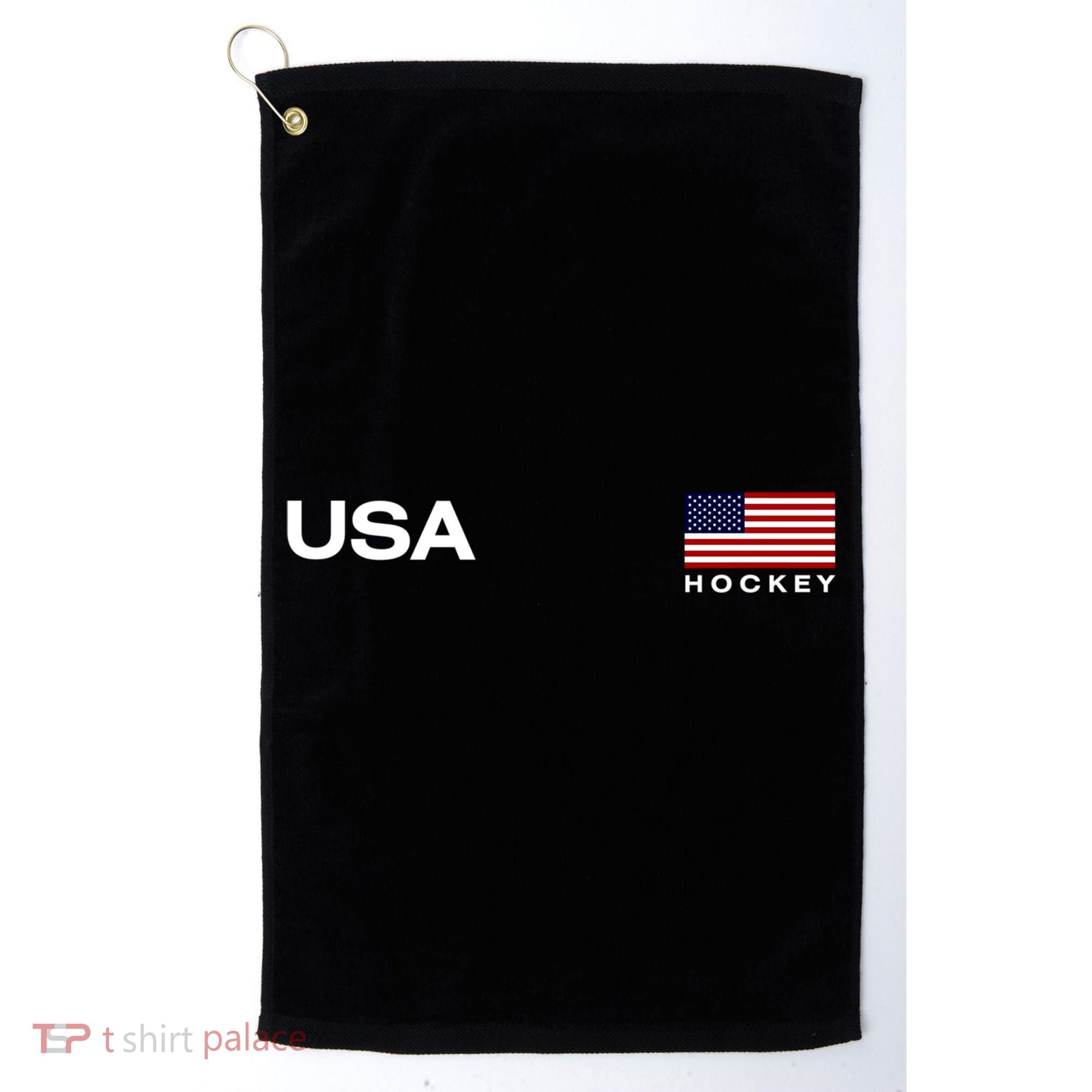 Usa Hockey Flag Gift Golf Towel