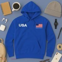 Usa Hockey Flag Gift Hoodie thumb 3