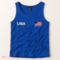 Usa Hockey Flag Gift Tank Top thumb 2