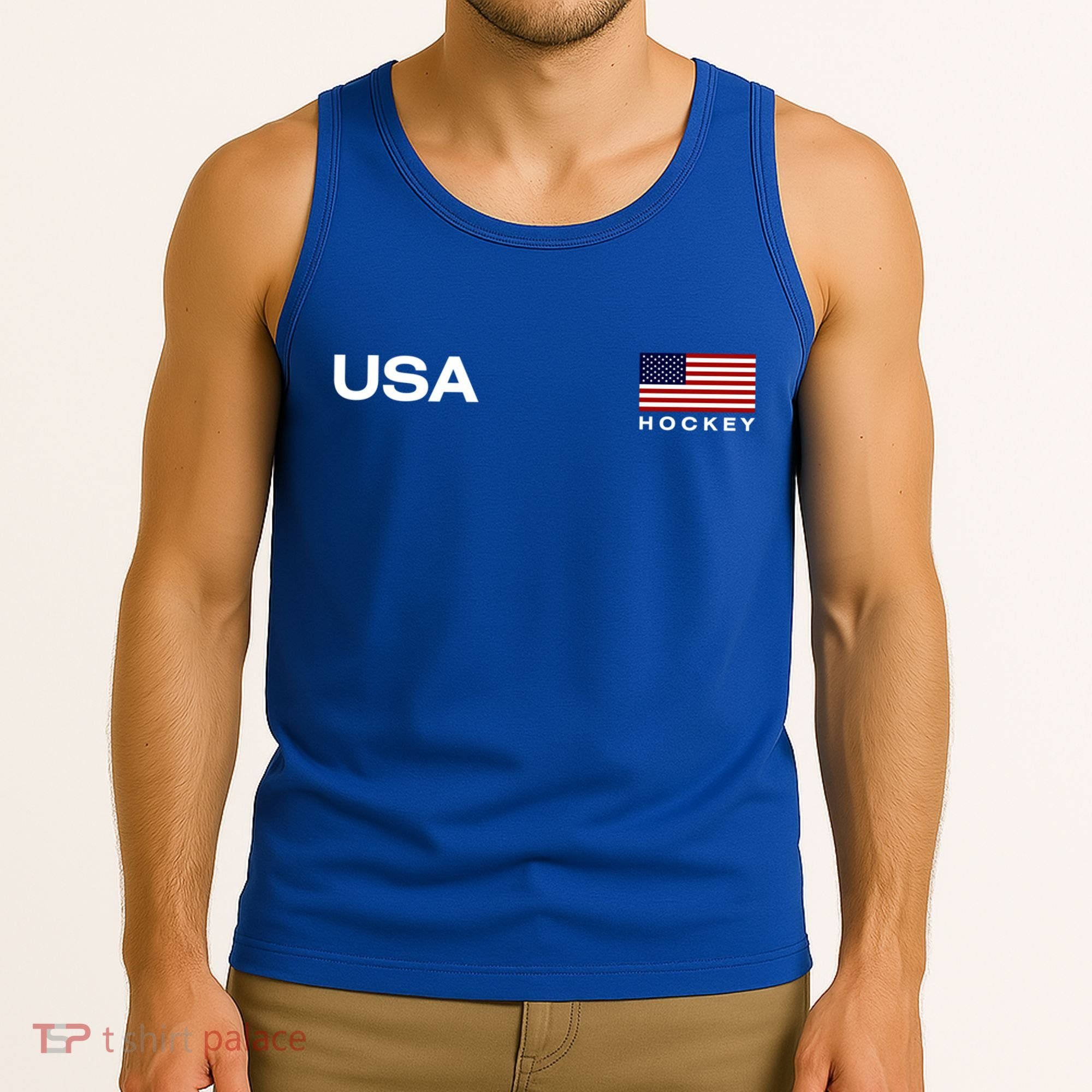 Usa Hockey Flag Gift Tank Top