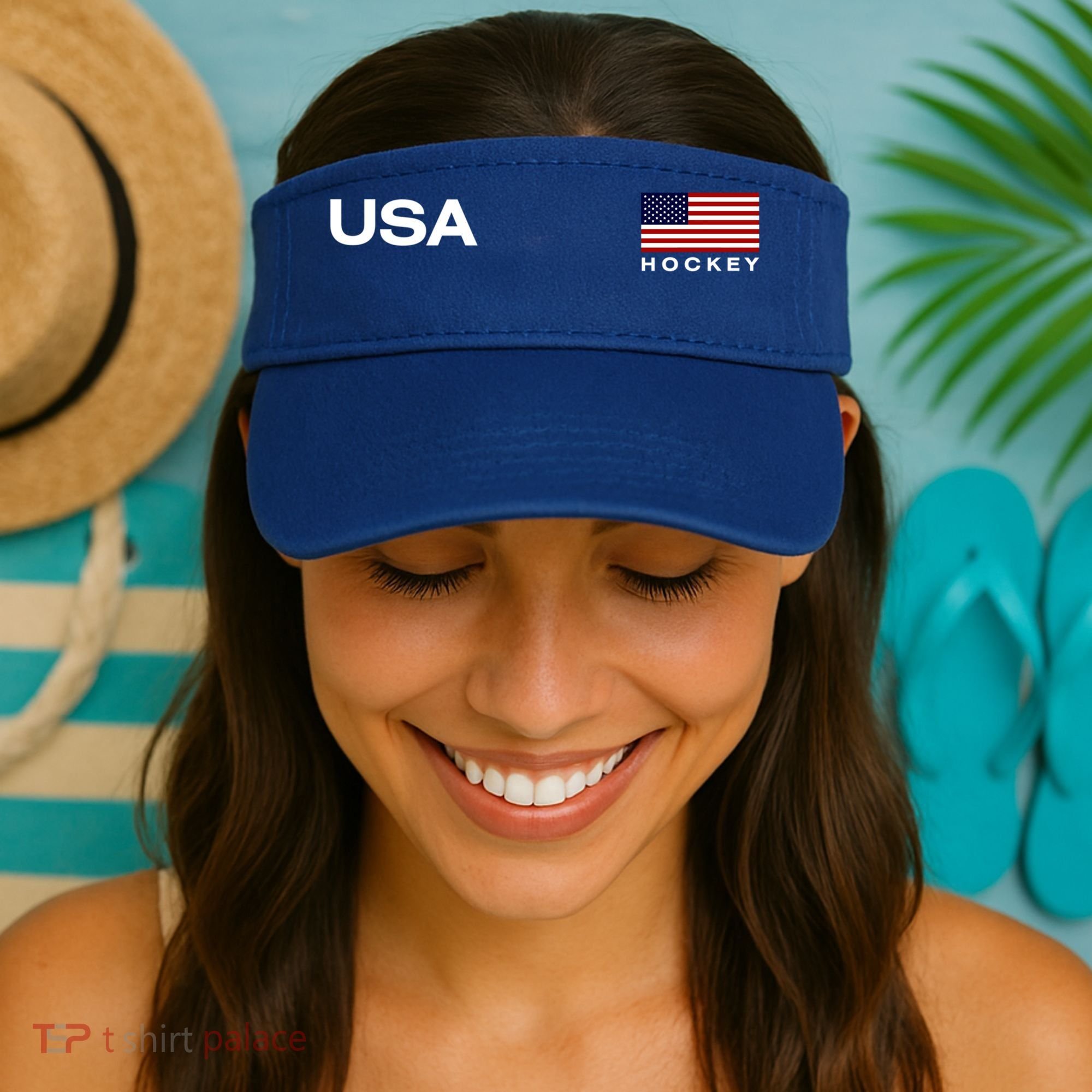 Usa Hockey Flag Gift Visor