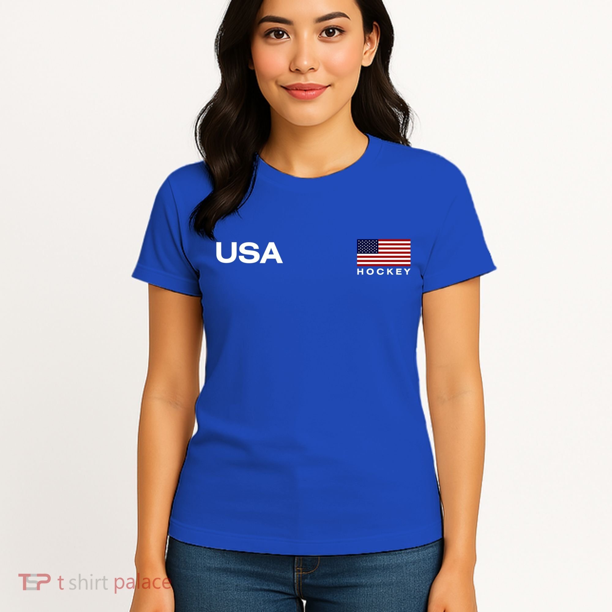 Usa Hockey Flag Gift Women's T-Shirt
