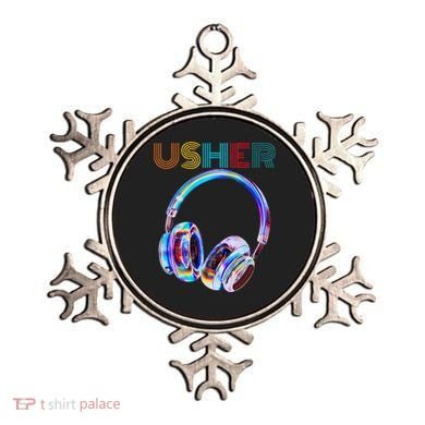 U.S.H.E.R Hiphop Fan Music Headphone Vintage Design Ornament