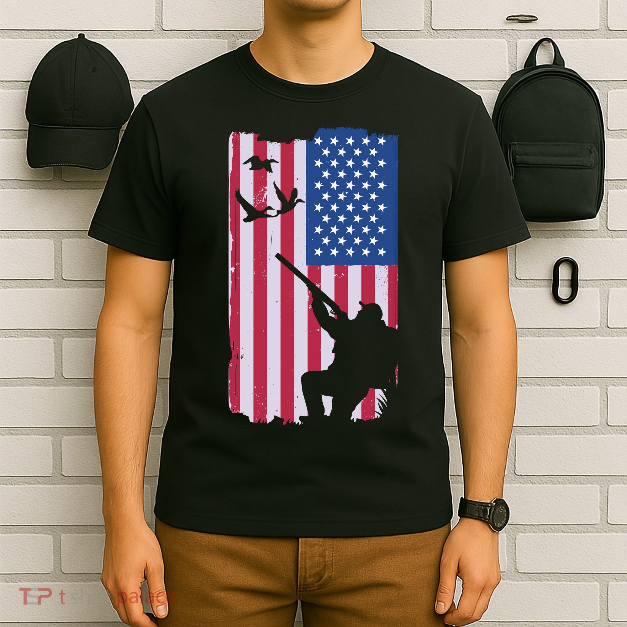 USA Hunting Flag T-Shirt