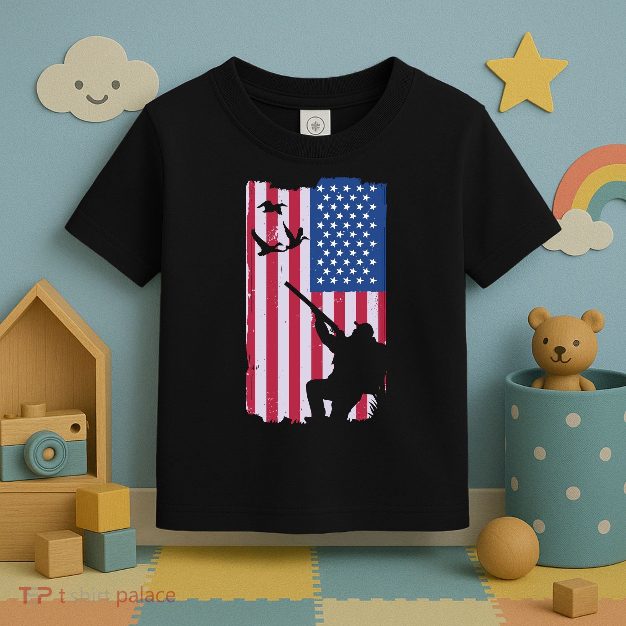 USA Hunting Flag Toddler T-Shirt