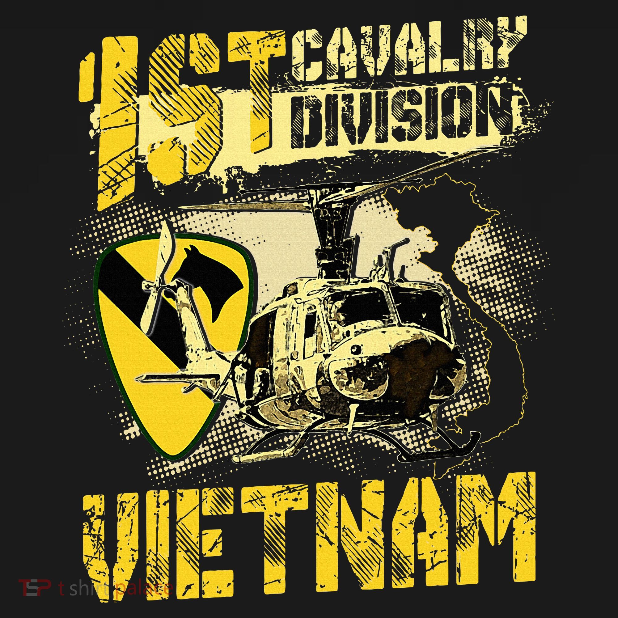 Uh1 Huey Helicopter 1st Cavalry Division Vietnam Veteran Women's Hoodie