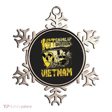 Uh1 Huey Helicopter 1st Cavalry Division Vietnam Veteran Ornament