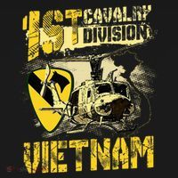 Uh1 Huey Helicopter 1st Cavalry Division Vietnam Veteran Ornament thumb 1
