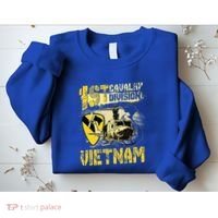 Uh1 Huey Helicopter 1st Cavalry Division Vietnam Veteran Sweatshirt thumb 2
