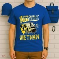 Uh1 Huey Helicopter 1st Cavalry Division Vietnam Veteran T-Shirt thumb 6