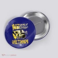Uh1 Huey Helicopter 1st Cavalry Division Vietnam Veteran Button thumb 0