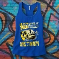 Uh1 Huey Helicopter 1st Cavalry Division Vietnam Veteran Women's Tank Top thumb 3