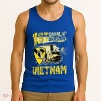 Uh1 Huey Helicopter 1st Cavalry Division Vietnam Veteran Tank Top thumb 3